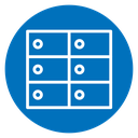Banking locker icon