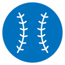 Baseball stitches icon