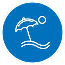 Beach Sunset Umbrella icon