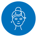 Beauty Facial Glow Color Filled icon