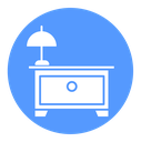 Bedside table icon