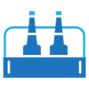 Beer Bottles Crate Color Filled icon