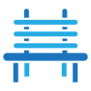 Bench Color Filled icon