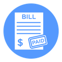 Bill Paid Stamp icon