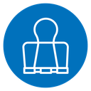 Binder clip icon