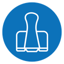 Binder clip icon