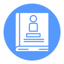 Biography Color Filled icon