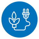 Biomass energy icon