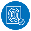 Biometric security icon