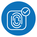 Biometric security icon