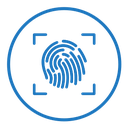 Biometric security icon