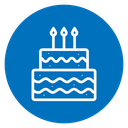 Birthday cake icon