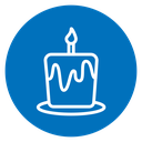 Birthday cake icon