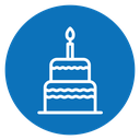 Birthday cake 3 icon