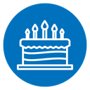 Birthday cake icon