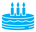 Birthday cake icon