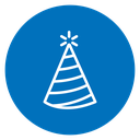 Birthday hat 4 icon