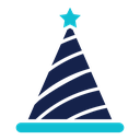Birthday hat 2 icon