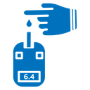 Blood sugar test icon