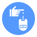 Blood sugar test Color Filled icon