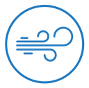 Blowing wind icon