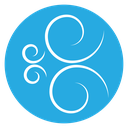 Blowing wind icon