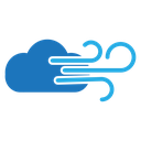 Blowing wind icon