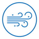 Blowing wind icon