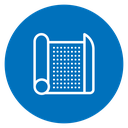 Blueprint Roll Color Filled icon