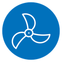 Boat screw icon