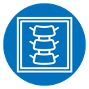Body spine scan icon