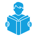 Book open reader icon