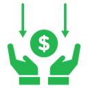 Borrower Hands Coin icon