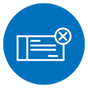 Bounced check icon
