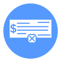 Bounced check icon