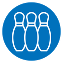 Bowling pins icon