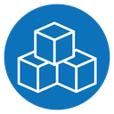 Boxes Color Filled icon