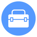Briefcase Double Clasp Color Filled icon