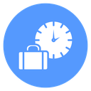 Briefcase Office Clock icon
