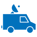 Broadcast van icon