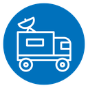 Broadcast van icon