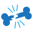 Broken bone Color Filled icon