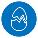 Broken egg icon