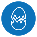 Broken egg icon