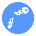 Broken key Color Filled icon