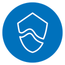 Broken shield icon