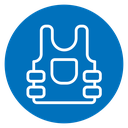 Bulletproof vest icon