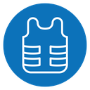 Bulletproof vest icon
