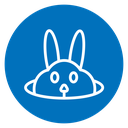 Bunny in hole icon