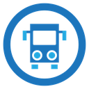 Bus sign icon